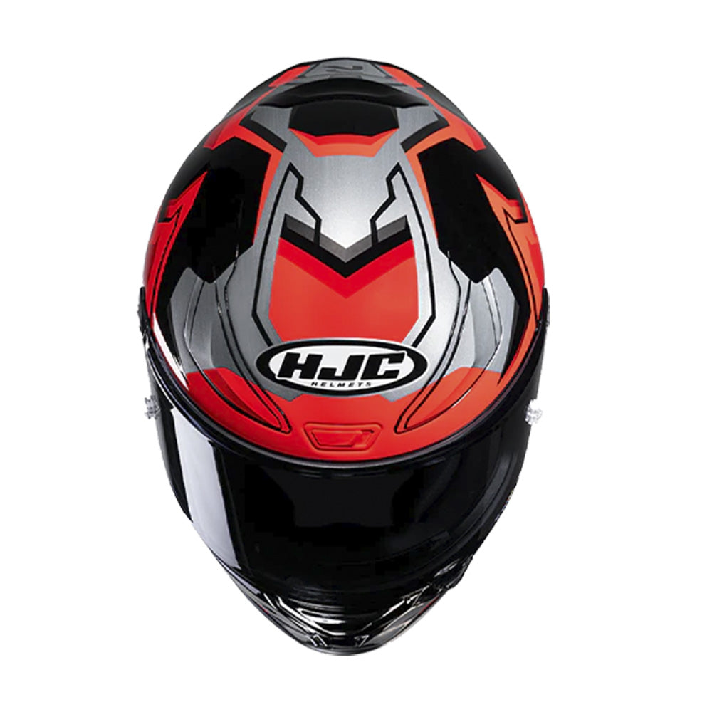 Capacete Hjc Rpha 1 Nomaro Vermelho Preto e Cinza