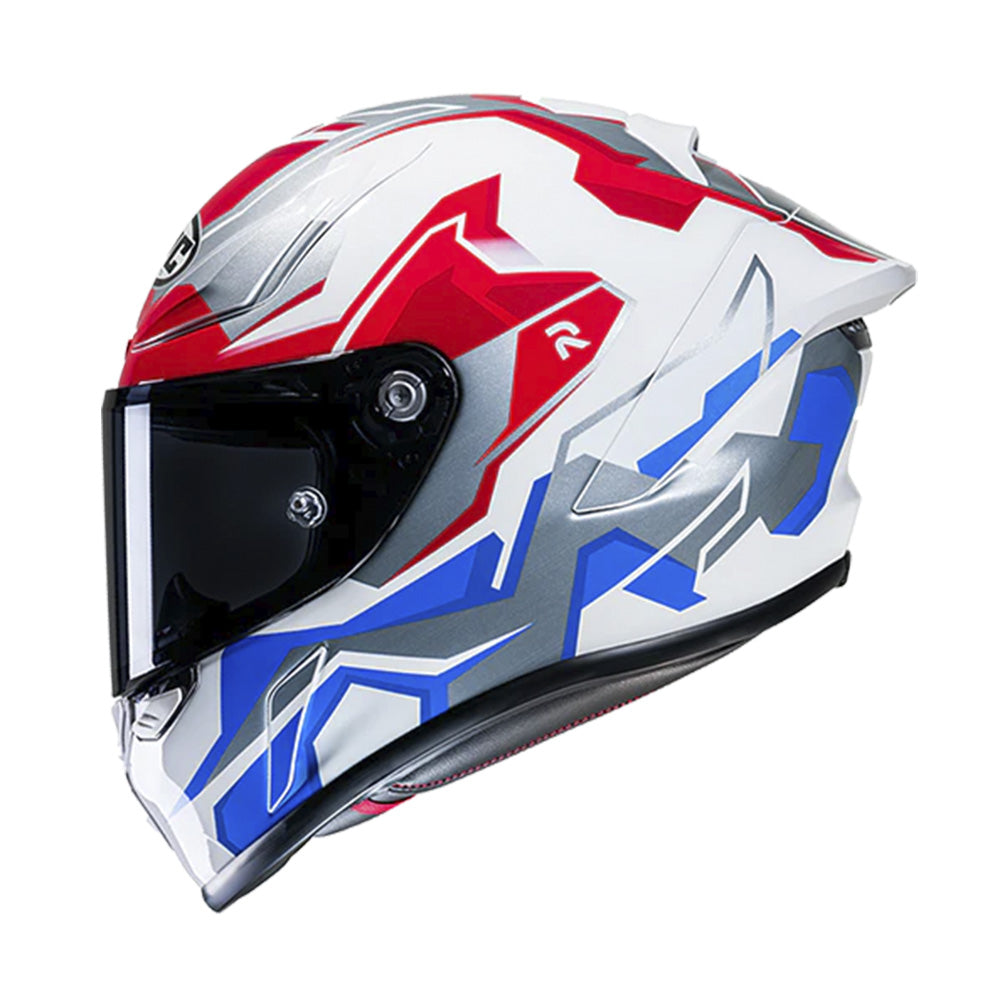 Capacete Hjc Rpha 1 Nomaro Vermelho Branco Azul e Cinza